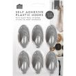 Self-Adhesive Plastic Wall Hooks – Pack of 6