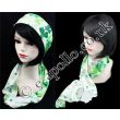 Wholesale St. Patrick's Day Shamrock Design Satin Stripe Scarves - Cream