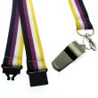 Wholesale Silver Whistle With Lanyard - Non-Binary Colours