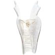 Acrylic Brown Pearlescent Cat Shaped Hair Clamps - 8cm