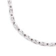 Rectangle Crystal Silver Anklet