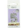 Silver Birthday Candle