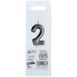 Silver Birthday Candle