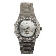 Wholesale Men's NY London Diamante Metal Bracelet Watch - Silver