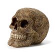 Intricate Damask Skull Ornament 12cm