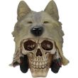 Skull with Wolf Head Decoration Ornament