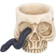 Skull Tealight Holder with Snake – 5.5cm
