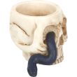 Skull Tealight Holder with Snake – 5.5cm