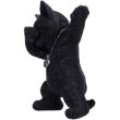 Sleeping Cat Ornament with Textured Fur Detail – 11.3cm