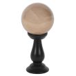 Wholesale Small Smoke Grey Crystal Ball On Stand 
