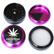 4-Part Purple & Black Amsterdam  Metal Handmuller 