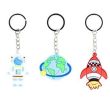 Space Theme Silicon Keyrings (5cm) - Assorted Designs