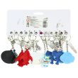Space Theme Silicon Keyrings (5cm) - Assorted Designs
