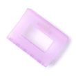 Rectangle Frosted Curved Hair Clamps - Assorted - 6cm