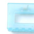 Rectangle Frosted Curved Hair Clamps - Assorted - 6cm