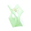 Rectangle Frosted Curved Hair Clamps - Assorted - 6cm