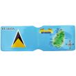 Wholesale St. Lucia Flag Design Travel Card Holder 