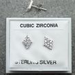 Sterling Silver Austrian Crystal Diamond Shape