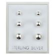Sterling Silver Ball Studs - Assorted Sizes