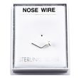 Sterling Silver Big Round Dot Cup Design Nose Wire - 3mm
