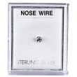 Sterling Silver Big Round Dot Cup Design Nose Wire - 3mm