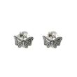 Sterling Silver Butterfly Design Studs