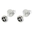 Wholesale Sterling Silver Button Design Studs - Approx 3mm 