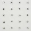 Sterling Silver Claw Square Set Nose Studs - Clear (1.5 mm)