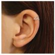 Sterling Silver Crossover Band Ear Cuff 