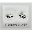 Sterling Silver Hare Design Studs (6mm)