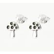Sterling Silver Mushroom Design Stud 