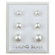 Sterling Silver Pearl Ball Studs - Assorted Sizes