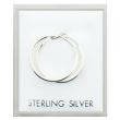 Wholesale Sterling Silver Plain Round Hoops - 16mm