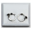 Sterling Silver Python Snake Design Hoops 8mm