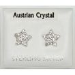 Sterling Silver Star Studs - Asst. Colours (8mm)
