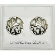 Sterling Silver Filigree Elegant Round Dome Earrings 12mm
