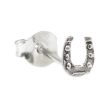 Sterling Silver Good Luck Horseshoe Ear Stud