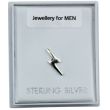 Sterling Silver Lightning Bolt Ear Stud