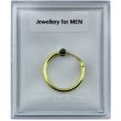 Gold Plated Sterling Silver Plain Hoop Earrings – 14mm