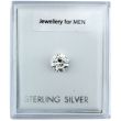 Sterling Silver Round Clear Cubic Zirconia Stud Earrings (6mm)