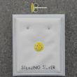 Sterling Silver Smiley Face Earring Stud (4mm)