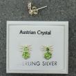 Sterling Silver Spider Austrian Crystal Studs - Assorted Colours
