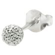 Sterling Silver Starlight Multi Gem Ball Stud Earrings