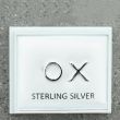 Sterling Silver XO design Studs - 10mm