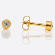 Studex Mini April Gold Plated Bezel Crystal Studs - DCNM204Y