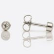 Studex Regular April Stainless Silver Bezel Studs - DCNR204W