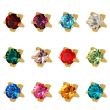 Studex Regular January - December Gold Plated Prong-set Birthstar Studs - DCNR113Y