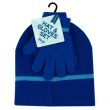 Boys' Beanie Hat & Gloves Set - Assorted Colours 