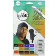 The Look Black Silky Satin Durag with Long Tails - 40in x 3in