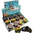 The SMK Island 4-Part Metal Handmuller Rasta Leaf Design - Assorted (5x3.5cm)
